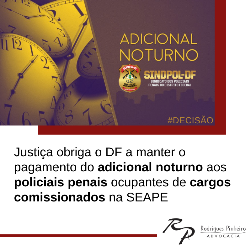 Read more about the article Adicional noturno aos policiais penais