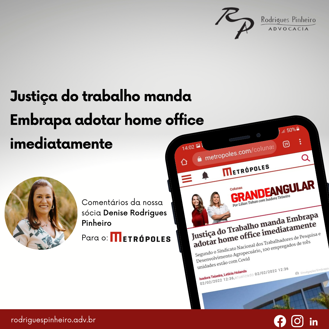 Justiça do Trabalho manda Embrapa adotar home office imediatamente