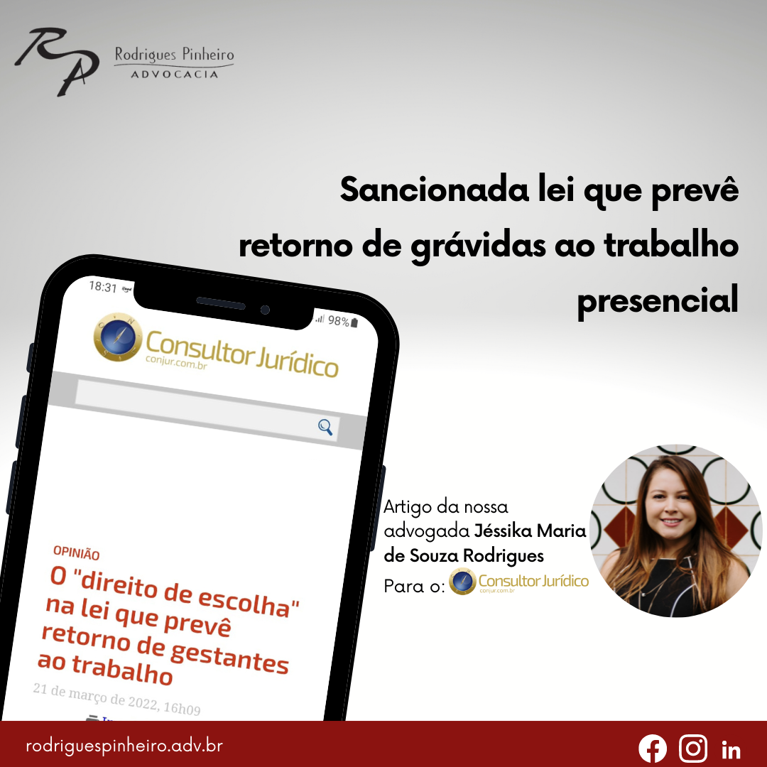 Read more about the article Volta presencial das grávidas ao trabalho presencial