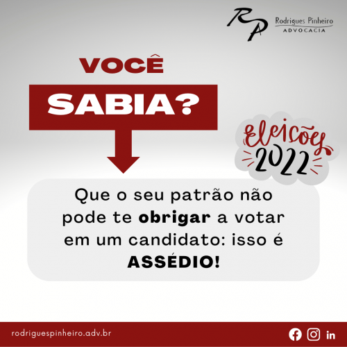 patrão não pode funcionário a votar em candidato